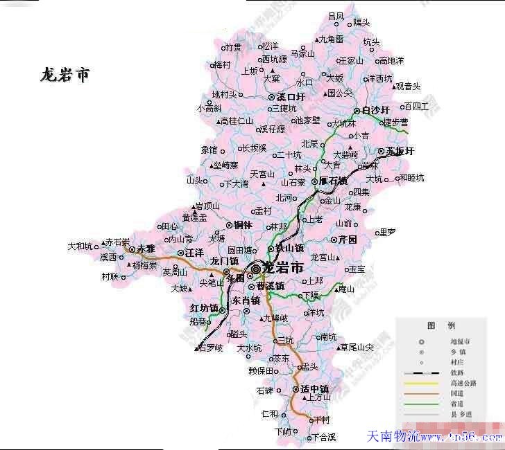 东莞到龙岩市地图 m.700lab.com